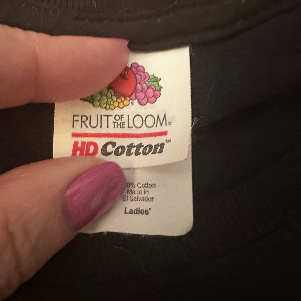 Fruit of the Loom Black‎ Be Kind Rainbow Flower Graphic T Shirt Womens Medium - Picture 6 of 7